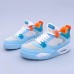 Air Jordan 4 AJ4 High Running Shoes-Blue/White-6281122