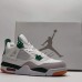 Air Jordan 4 AJ4 High Running Shoes-White/Green-1180368