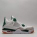 Air Jordan 4 AJ4 High Running Shoes-White/Green-1180368