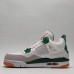 Air Jordan 4 AJ4 High Running Shoes-White/Green-1180368