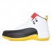 Air Jordan 12 AJ12 High Basketball Shoes-White/Black-7902363