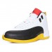 Air Jordan 12 AJ12 High Basketball Shoes-White/Black-7902363