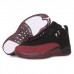 Air Jordan 12 AJ12 High Basketball Shoes-Black/Wine Red-3584704