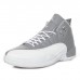 Air Jordan 12 AJ12 High Basketball Shoes-White/Gray-3824351