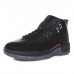 Air Jordan 12 AJ12 High Basketball Shoes-All Black-809869