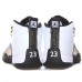 Air Jordan 12 AJ12 High Basketball Shoes-White/Black-8382667