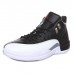 Air Jordan 12 AJ12 High Basketball Shoes-White/Black-9886734