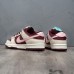 SB Dunk Low Running Shoes-Wine Red/White-1719168