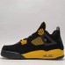 Air Jordan 4 AJ4 Running Shoes-Black/Yellow-1520753