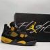 Air Jordan 4 AJ4 Running Shoes-Black/Yellow-1520753