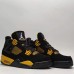 Air Jordan 4 AJ4 Running Shoes-Black/Yellow-1520753