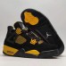 Air Jordan 4 AJ4 Running Shoes-Black/Yellow-1520753