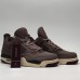 Air Jordan 4 AJ4 Running Shoes-Brown/Black-7396810