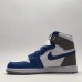 Air Jordan 1 AJ1 High Running Shoes-Blue/White-1140915