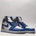 Air Jordan 1 AJ1 High Running Shoes-Blue/White-1140915