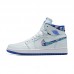 Air Jordan 1 AJ1 High Running Shoes-White/Blue-5507527