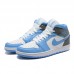 Air Jordan 1 AJ1 High Running Shoes-White/Blue-4574839