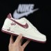 Air Force 1 AF1 Running Shoes-White/Wine Red-8767806