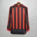 Retro 06/07 AC Milan Home Black Red Jersey Kit Long sleeve (Long sleeve + Short)-4197174