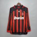 Retro 06/07 AC Milan Home Black Red Jersey Kit Long sleeve (Long sleeve + Short)-4197174