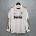 Retro 11/12 Real Madrid Home White Jersey Kit Long sleeve (Long sleeve + Short)-6271504