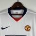 Retro 07/08 Manchester United M-U Away White Jersey Kit Long sleeve (Long sleeve + Short)-7212702