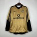 Retro 01/02 Manchester United M-U 100th Anniversary Edition White Gold Jersey Kit Long Sleeve-5879981