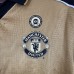 Retro 01/02 Manchester United M-U 100th Anniversary Edition White Gold Jersey Kit Long Sleeve-5879981