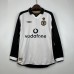 Retro 01/02 Manchester United M-U 100th Anniversary Edition White Gold Jersey Kit Long Sleeve-5879981