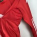 Retro 11/12 Real Madrid Third Away Red Jersey version Long Sleeve-8332220