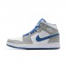 Air Jordan 1 AJ1 High Running Shoes-Gray/Blue-3906308