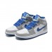 Air Jordan 1 AJ1 High Running Shoes-Gray/Blue-3906308