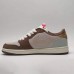 Air Jordan 1 AJ1 Running Shoes-Gray/Brown-3511323