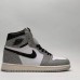 Air Jordan 1 AJ1 High Running Shoes-Gray/White-7930174