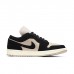 Air Jordan 1 AJ1 Low Running Shoes-Black/Khkia-9841318