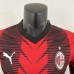 23/24 AC Milan Home Red Black Jersey Kit short sleeve (Player Version)-7772202