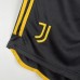 23/24 Juventus Home Black White Jersey Kit (Shirt + Short)-2896929