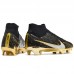 Air Zoom Mercurial Vapor XV Elite FG High Soccer Shoes-Black/Gold-5341130