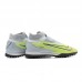 Phantom GX Elite DF Link TF High Soccer Shoes-Green/Gray-2333110