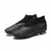 Phantom GX Elite DF Link FG High Soccer Shoes-Gray/Black-8219047