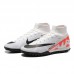 Superfly 8 Academy TF High Soccer Shoes-White/Black-4898752