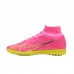 Superfly 8 Academy TF High Soccer Shoes-Pink/Yellow-7810303