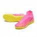 Superfly 8 Academy TF High Soccer Shoes-Pink/Yellow-7810303