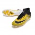 Air Zoom Mercurial Superfly IX Elite FG High Soccer Shoes-Yellow/Black-4428002