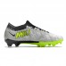 Air Zoom Mercurial Superfly IX Elite FG Soccer Shoes-Gray/Green-5897003