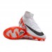 Air Zoom Mercurial Superfly IX Elite FG High Soccer Shoes-White/Black-8406679