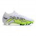 Air Zoom Mercurial Superfly IX Elite FG Soccer Shoes-White/Green-2020792