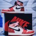 Air Jordan AJ1 High Running Shoes-White/Red-1368673