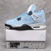 Air Jordan 4 AJ4 High Running Shoes-Blue/Black-8243599