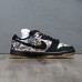 SB Dunk Low Running Shoes-Black/White-2970813